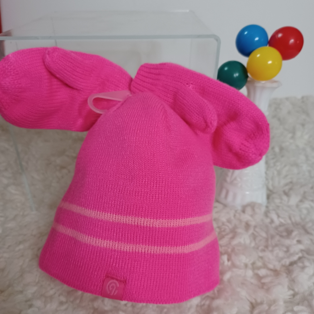 C9 Champion Girl Toddler Beanie & Mitten Set, Size: 2T-5T" Pink color